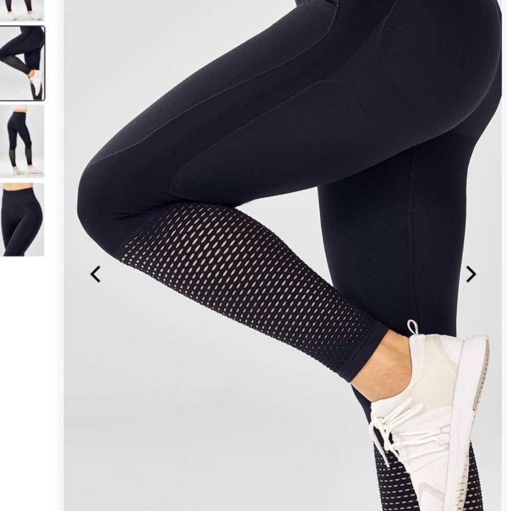 Fabletics Mesh Panel. Lack Compression Leggings S… - image 1